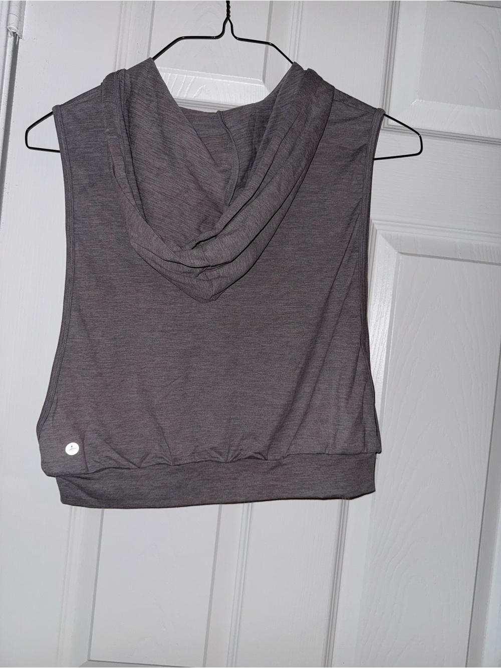 HALARA Sleeveless Hoodie Tank Top in Gray - Picture 2 of 3